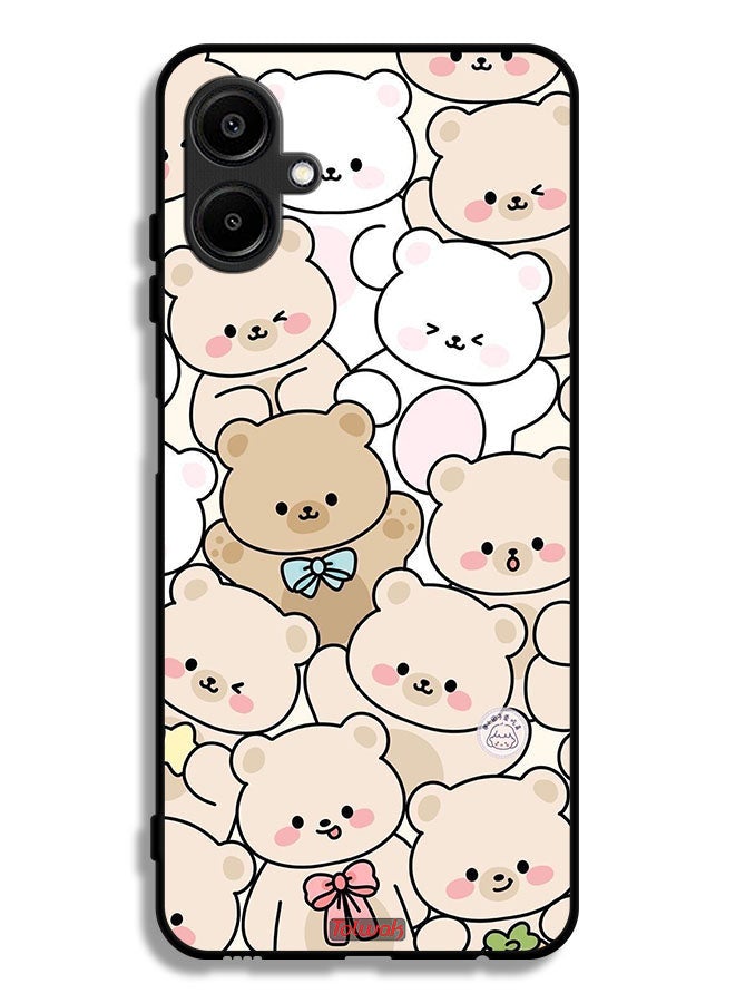 Tolwak Samsung Galaxy M06 5G Protective Case Cover Bears Pattern - Image 1