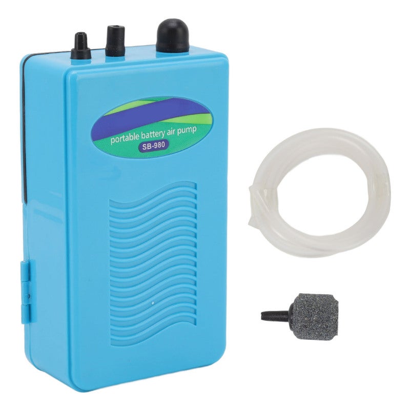 SOBO Aquarium Oxygen Pump Battery Powered High Air Flow ABS Material - Superior Performance Fish Tank Air Pump - Clip Design for Indoor Outdoor Use - Image 2