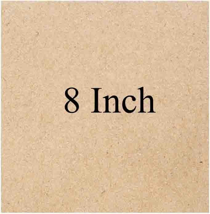 BEADS & CRAFT Beads Craft Square MDF BoardsCutouts for Art Craft Projects Resin Lippan Mandala Painting Wall Hanging Clock Making Decoration Pack of 12 pcs 8 Inch - Image 2