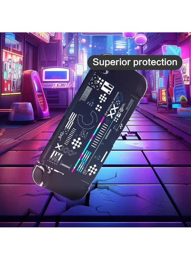 Cases compatible with Nintendo Switch OLEDs, Cool Printstream Hard Black Cases, NS OLED Model Shock and Scratch Resistant Cases - Image 2