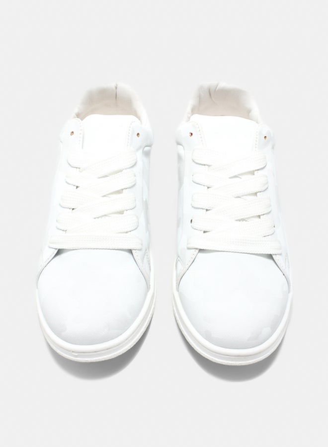 Glitter Women  Sneakers - White - Image 3