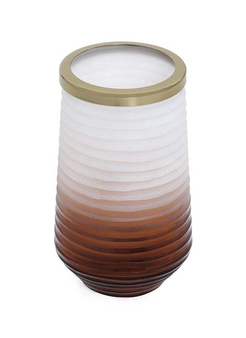 Ombre Tumbler, Brown & White - 8x14 cm