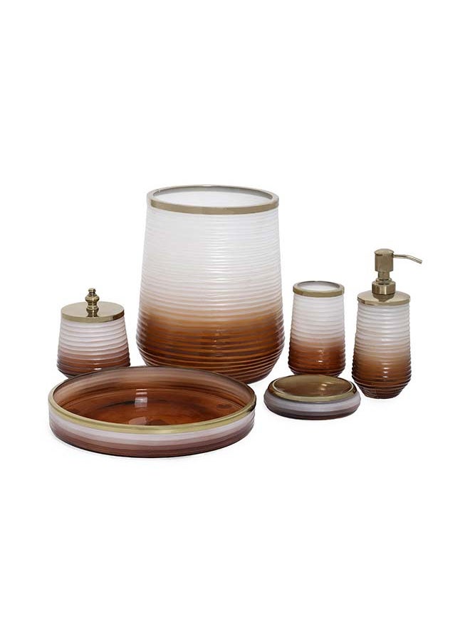 Ombre Tumbler, Brown & White - 8x14 cm