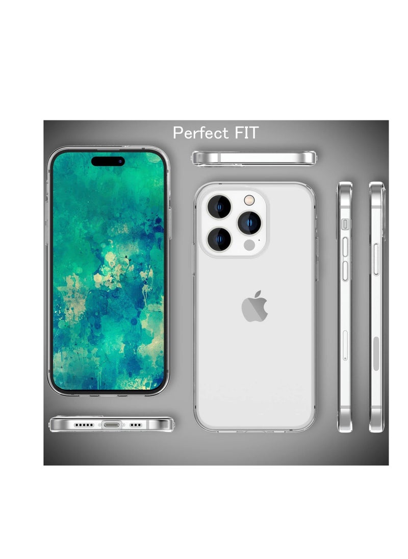 Protect iPhone 14 Pro Clear case Premium Quality TPU with Bumper Design LIP14P  - Image 3
