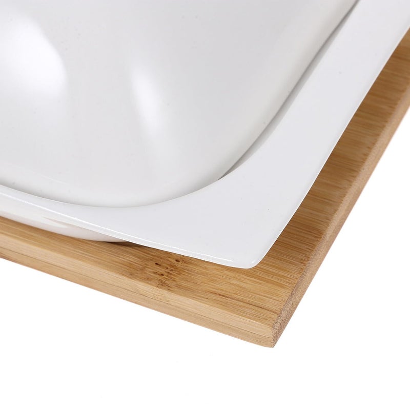 Large Rectangular Wooden Butter Dish With Lid For Fridge Storage Cheese Container - Image 4