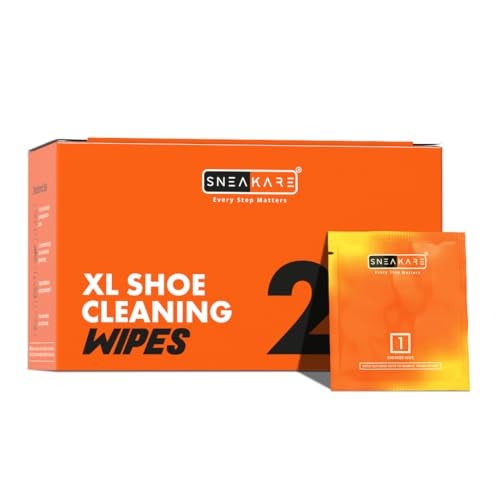 SNEAKARE Premium XL Shoe Cleaning Wipes Multipack (Pack of 24) - Textured, Travel-Friendly & Disposable Shoe Wipes for All Shoes - Sneaker Cleaner - Mess-Free White Shoes Cleaner for Sneakers - Image 1
