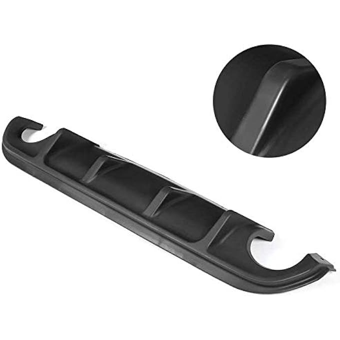 demulax ABS Car Rear Bumper Diffuser Lip, for Infiniti, Q50 Q50S 2014 2015 2016 2017 Bumper Lip Deflector - Image 5