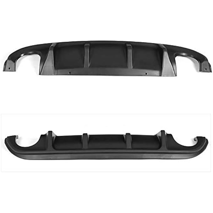 demulax ABS Car Rear Bumper Diffuser Lip, for Infiniti, Q50 Q50S 2014 2015 2016 2017 Bumper Lip Deflector - Image 2