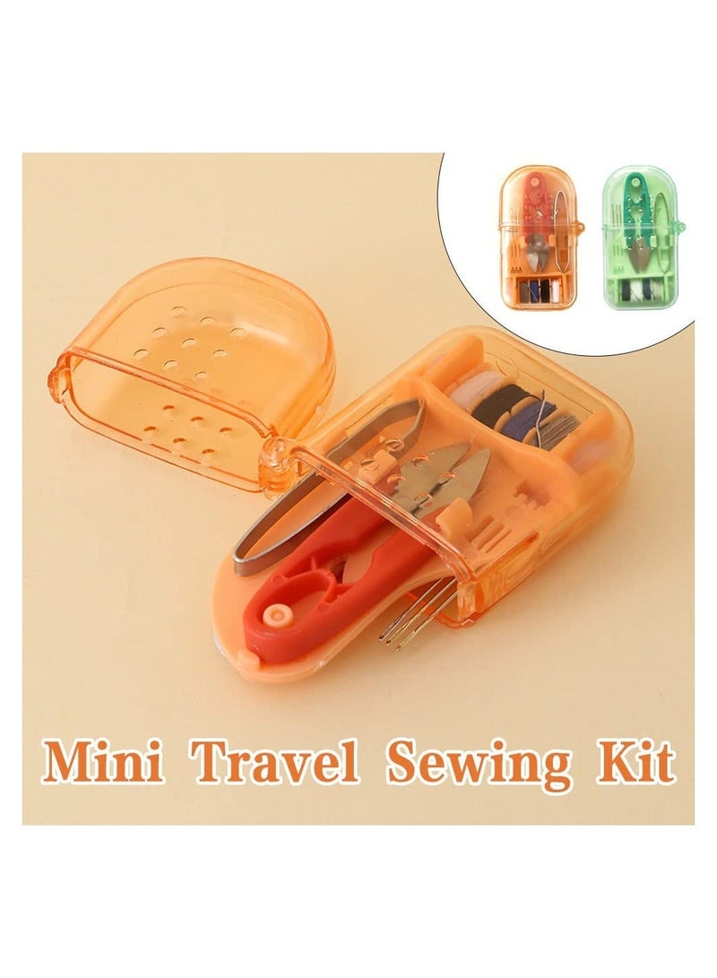 NIBEMINENT 2PCS Compact Travel Sewing Kit, Miniature Box Portable Mini Kit Convenient Needle Bag Size for Home Holiday Outdoor Camping - Image 5