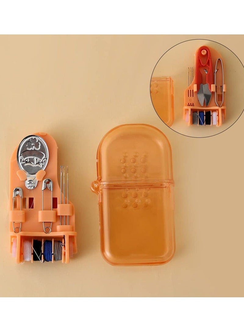 NIBEMINENT 2PCS Compact Travel Sewing Kit, Miniature Box Portable Mini Kit Convenient Needle Bag Size for Home Holiday Outdoor Camping - Image 4