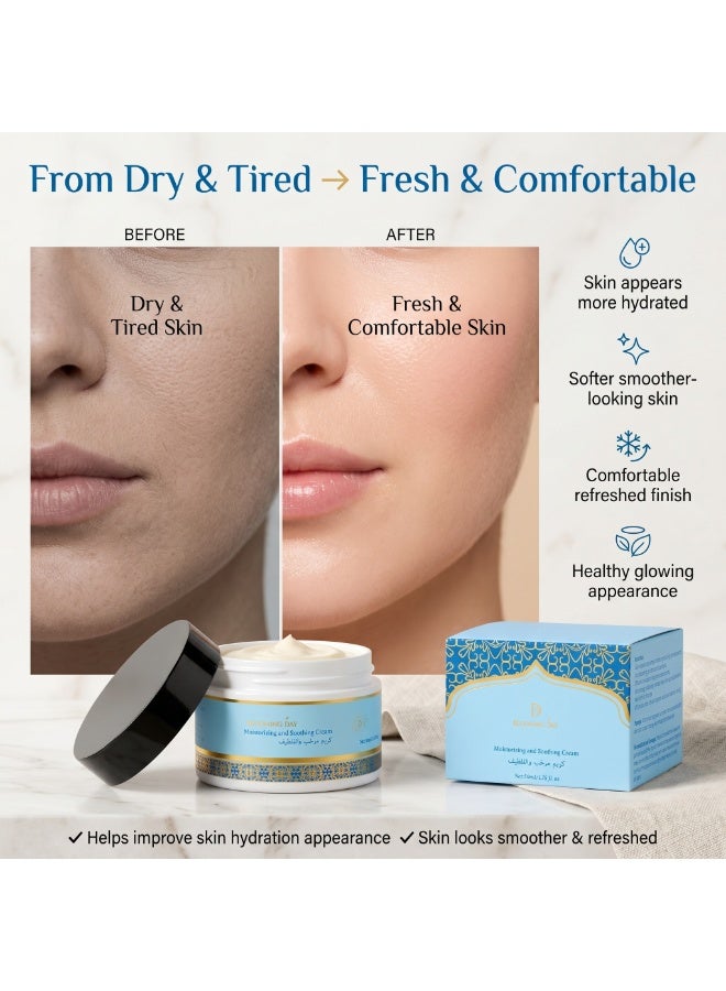 Blooming Day Moisturizing & Soothing Cream 50ml – Lightweight Cooling Face Moisturizer for Hydration & Skin Comfort - Image 5