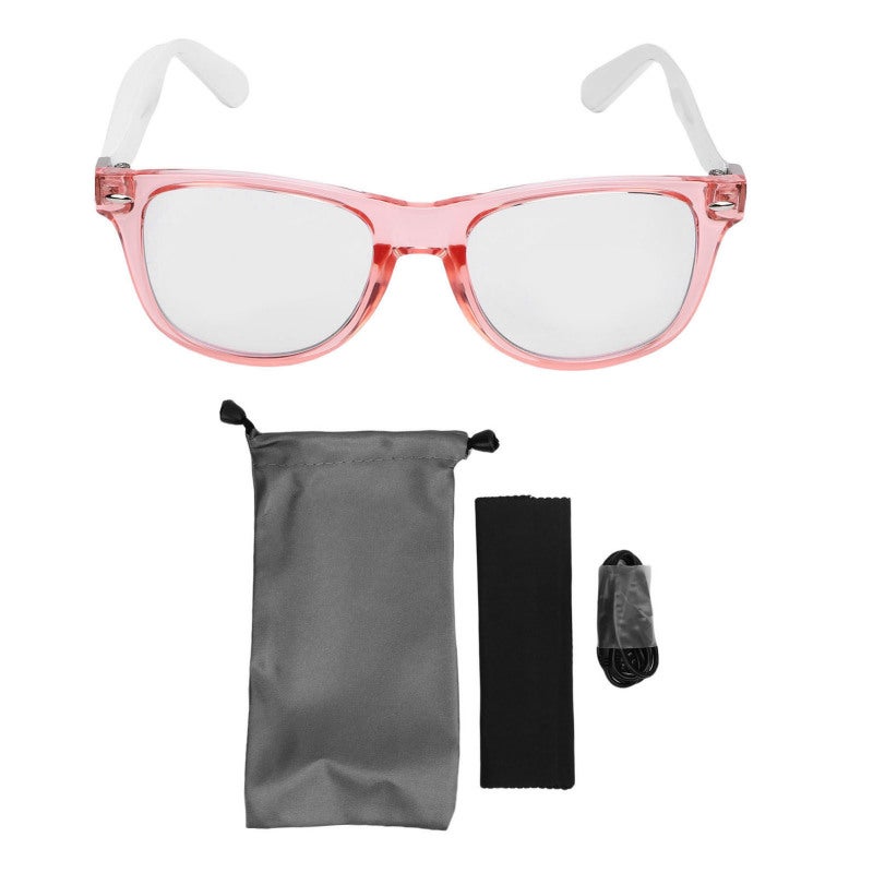 Smart BT Glasses: Pink, 7 Hours Playtime, Magnetic Charging - BT 5.4 Connectivity, Universal Comfort Fit Open Ear Glasses for Driving, Fishing, Daily Handsfree Use - Image 1