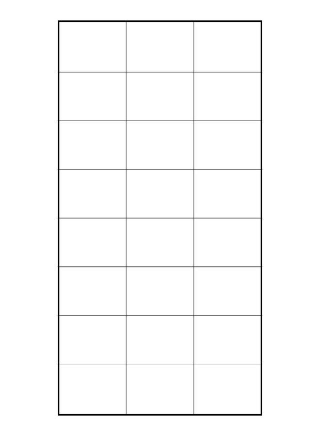MALANI STORES A4 Size White Self Adhesive Label/Sticker for Printer (Inject/Copier/Laser) - 24 Sticker Per Sheet - 100 Sheets Pack (64x34 mm) - Image 1