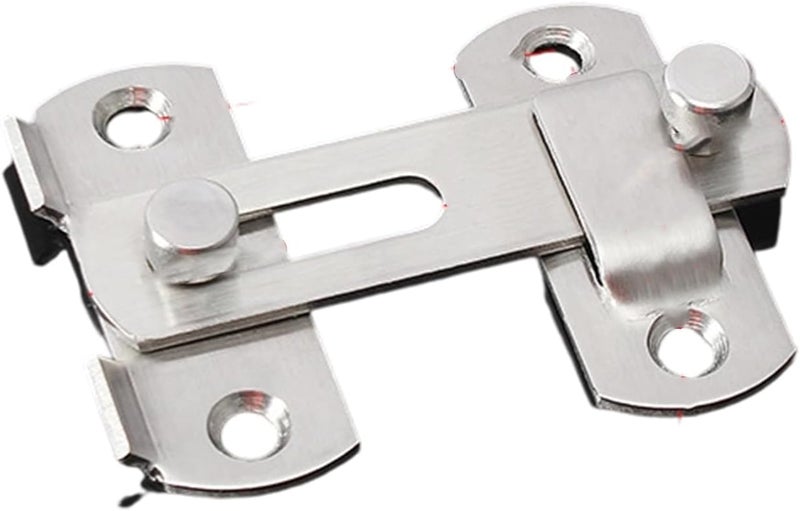 Double Pack Rustproof Door Clip High Density Security Security Home Work Sliding Entry Animal Enclosure Slide Gate Safety - Image 1