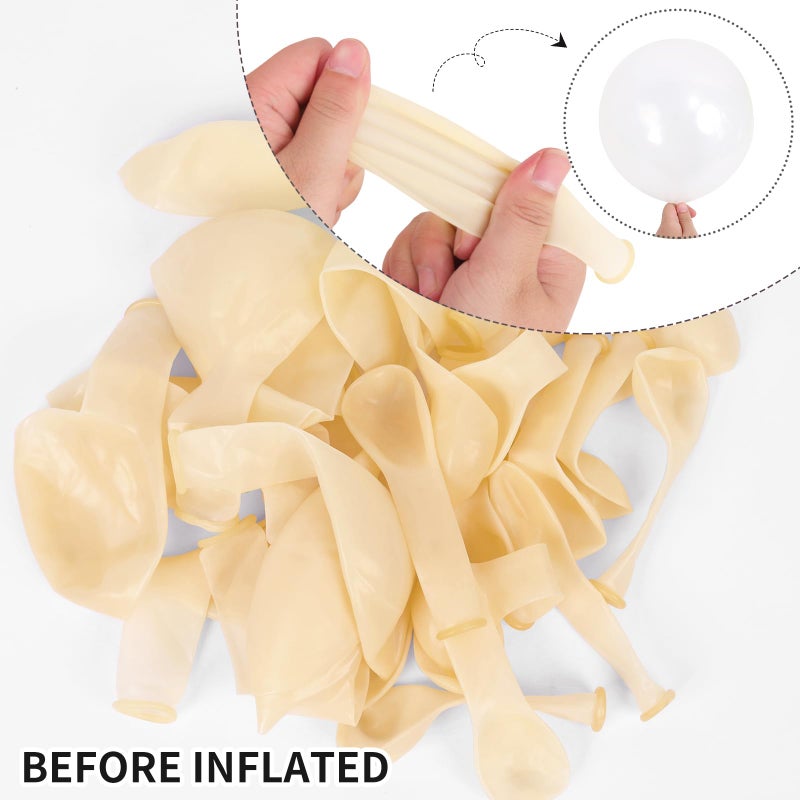 RUBFAC 129pcs Clear Balloons Different Sizes 18 12 10 5 Inches for Garland Arch, Transparent Balloon for Birthday Baby Shower Wedding Party Decoration - Image 3