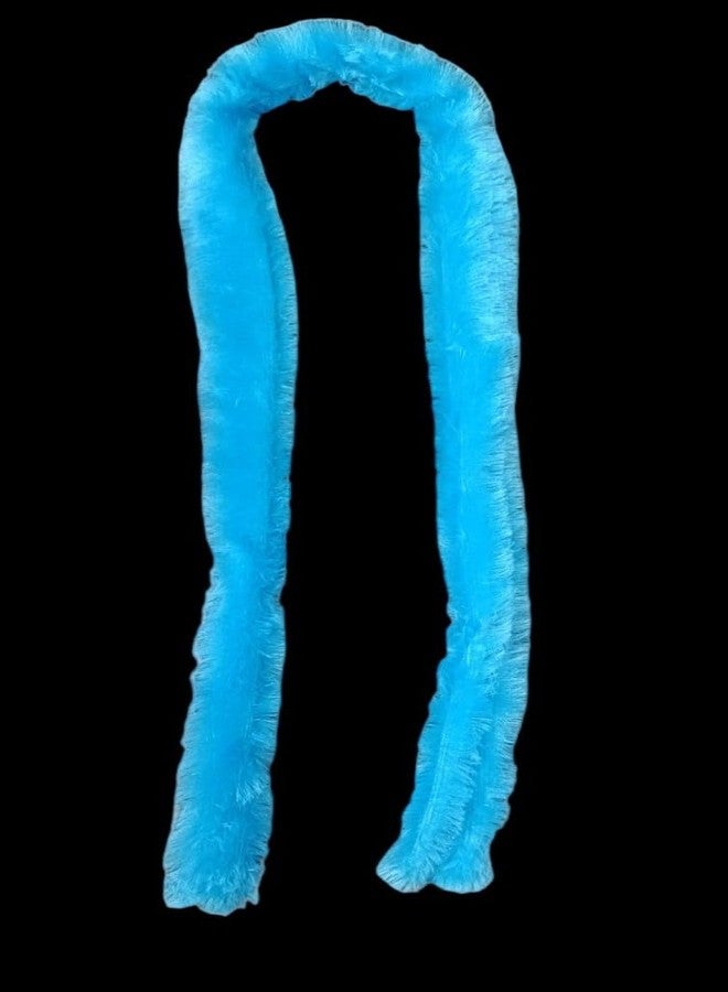 LUDALY Faux Fur Featherless Boa 72'' (Light Blue) - Image 2