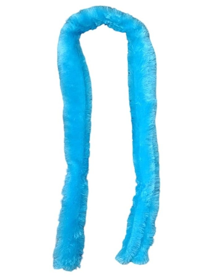 LUDALY Faux Fur Featherless Boa 72'' (Light Blue) - Image 1