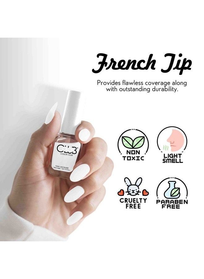 Color Club - French Tip Nail Lacquer .5 Fl Ounce 15 Ml 0.5 Fluid_Ounces - Image 1