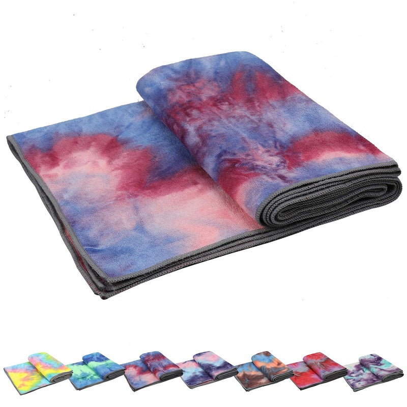 Yoga Towel NonSlip Hot Yoga Towel AntiSlip Waffle Texture 100 Absorbent Odorless Microfiber Yoga Blanket Standard Size 72 x 24 x 02 inches Cushion Towel for Hot Yoga Bikram Pilates1