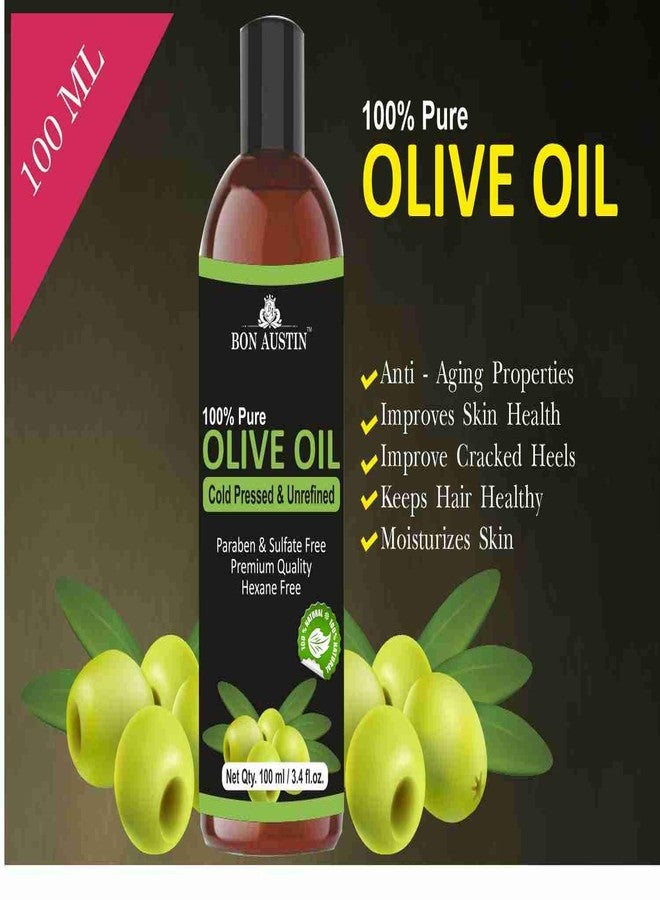Bon Austin Cold Pressed Olive Oil & Wheatgerm Oil Combo pack of 2 bottles of 100 ml(200 ml) - Image 3