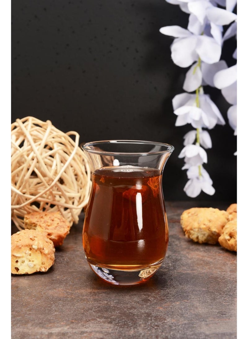 Paşabahçe طقم أكواب شاي باساباهتشي غالاتا 175 مل – 6 قطع أكواب شاي تركية طويلة شفافة – تصميم شاي أنيق نحيف – 1205668 - Image 1