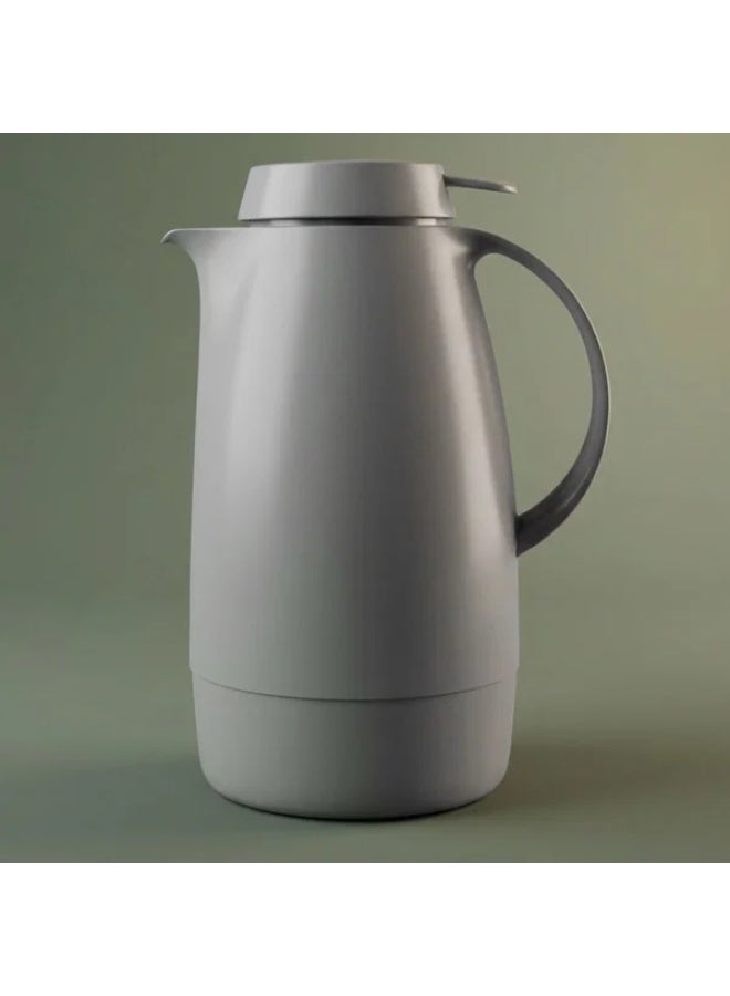 helios thermos, 1.3 liters, thermal glass inner shell, plastic outer shell - light gray - Image 1