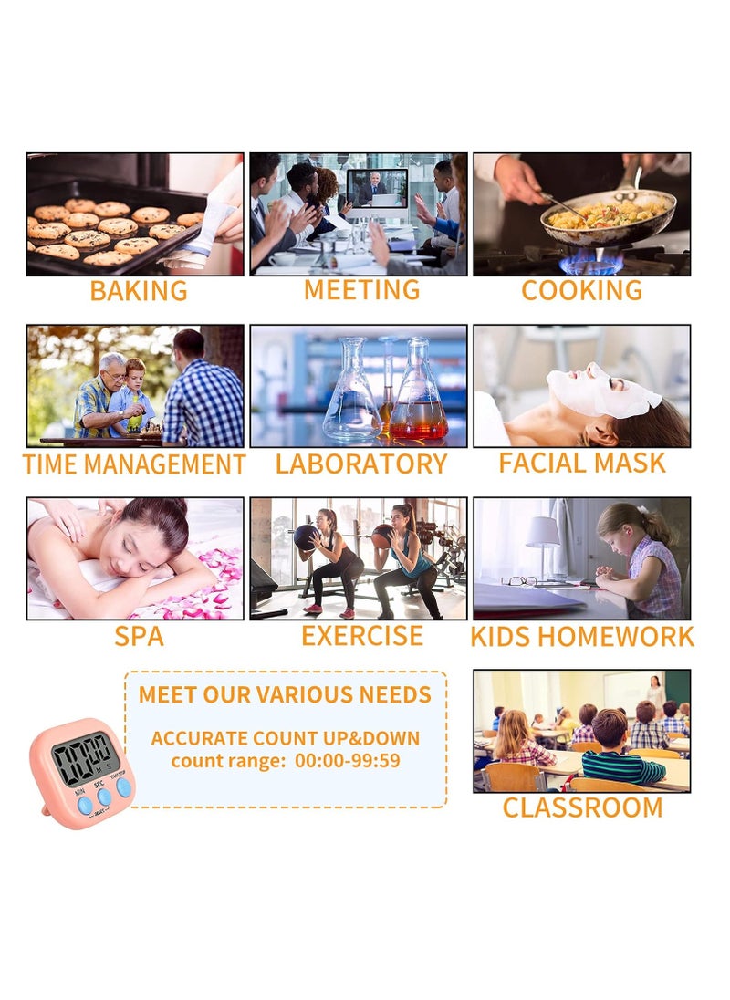 ARCOON - ARCOON Digital Kitchen Timer – Large Screen, Loud Alarm, Strong Magnetic Backing, Multi-Function Timer for Cooking, Classroom, Sports & Workouts - Image 1