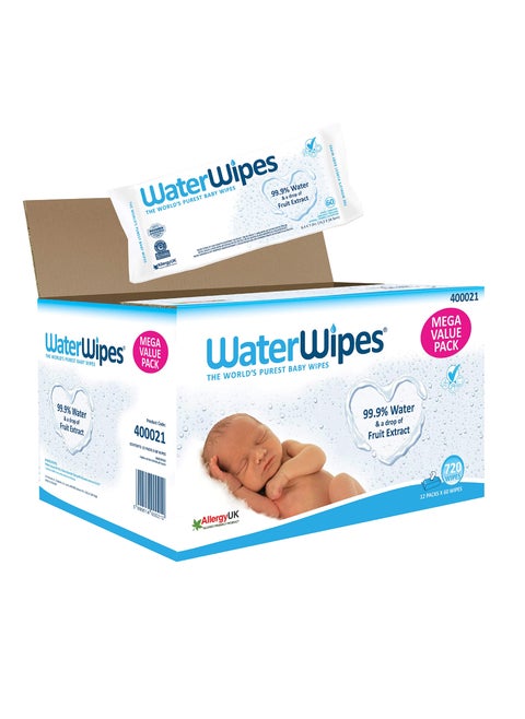 Water wipes pack of 12 720 counts