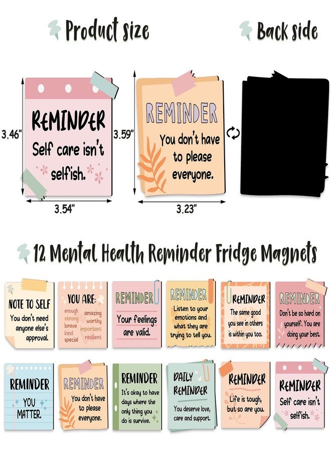 Huray Rayho Inspirational Magnets Fridge Magnets Daily Reminder Affirmations Fridge Magnets Decal Positive Affirmations Encouragement Gift Home Kitchen Therapy Office Decor Whiteboard Stickers - Image 3