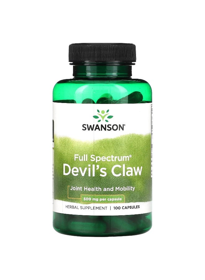 Swanson, Full Spectrum Devil's Claw, 500 mg, 100 Capsules - Image 1