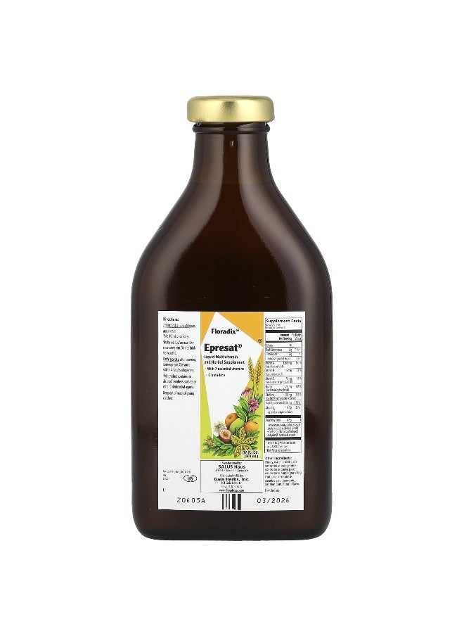 Floradix - Floradix, Epresat®, Liquid Multivitamin and Herbal Supplement, 17 fl oz (500 ml) - Image 1