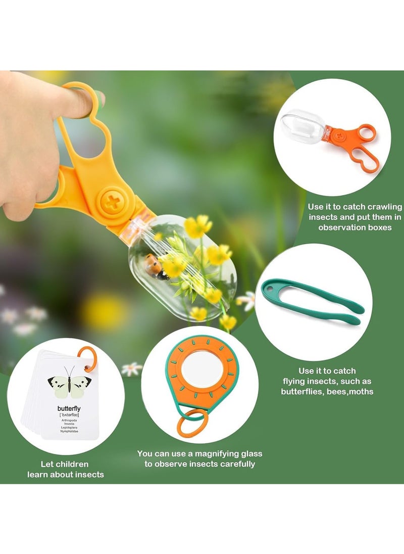 Generic - Kids Explorer Kit Bug Catching Kit with Butterfly Net Insect Catcher Binoculars Vest Hat Goggles Magnifier & Flashlight Kids Camping Gear Educational Toys Outdoor Exploration Toys Gift - Image 1