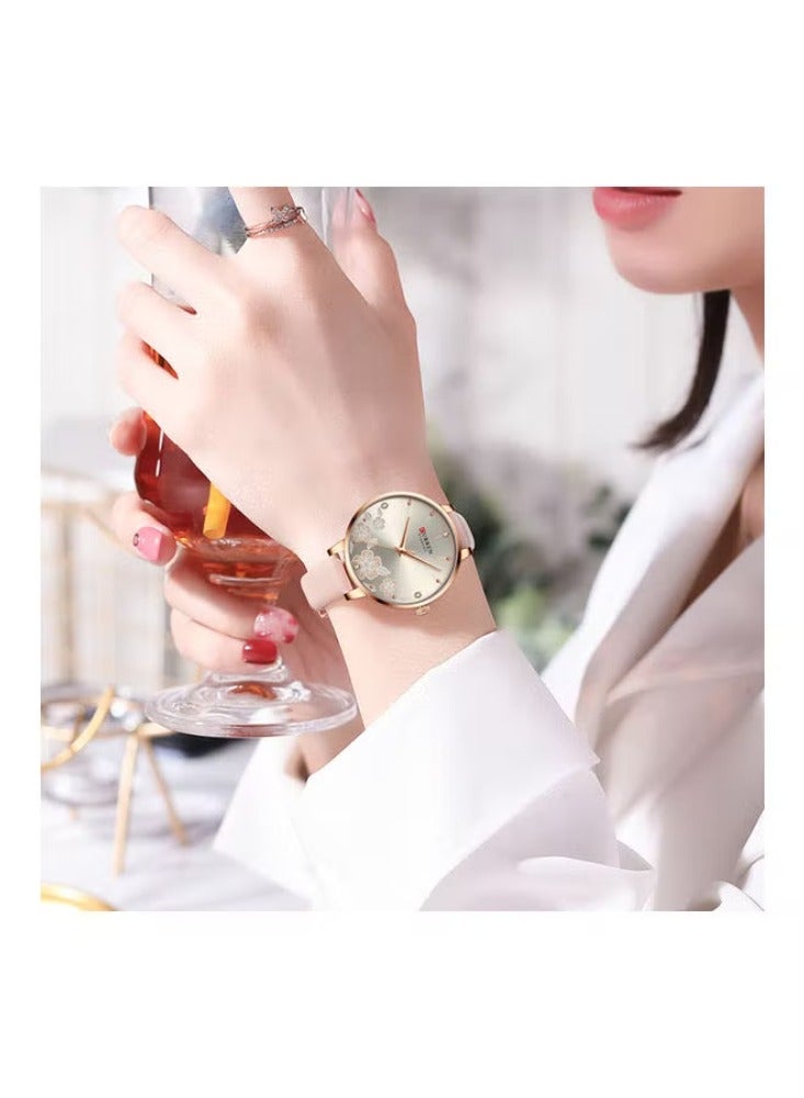 CURREN Women's Analog Wrist Watch - 35 mm - Pink - Image 2