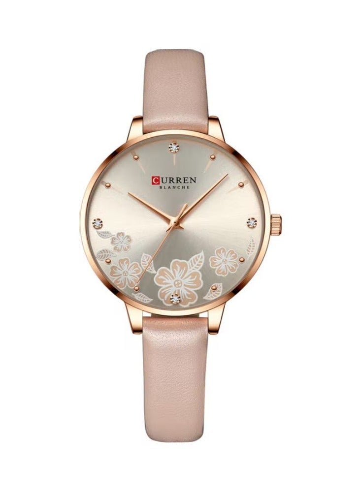 CURREN Women's Analog Wrist Watch - 35 mm - Pink - Image 1