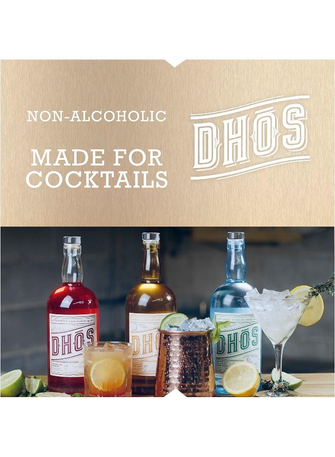 Dhos Bittersweet - Handcrafted Non-Alcoholic Aperitif With Flavors Of Rhubarb, Fruit & Bitter Herbs - Non-Alcoholic Spirit To Mix Delicious Mocktails - Keto-Friendly, Zero Sugar, Zero Proof - 750 ML - Image 3