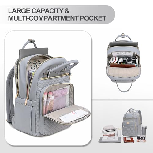 Tealari Laptop Backpack for Women,15.6 Inch Laptop Backpack for Work,Water Resistant Travel Backpack,College Bookbag with Wallet - Image 3
