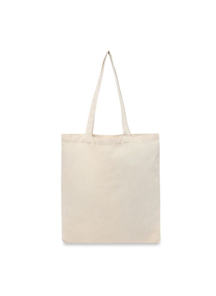 BYFT Canvas 4 Oz Tote Bags (Natural) Reusable Eco Friendly Shopping Bag (35.56x40.64 Cm) Set of 6 Pcs  - Image 1