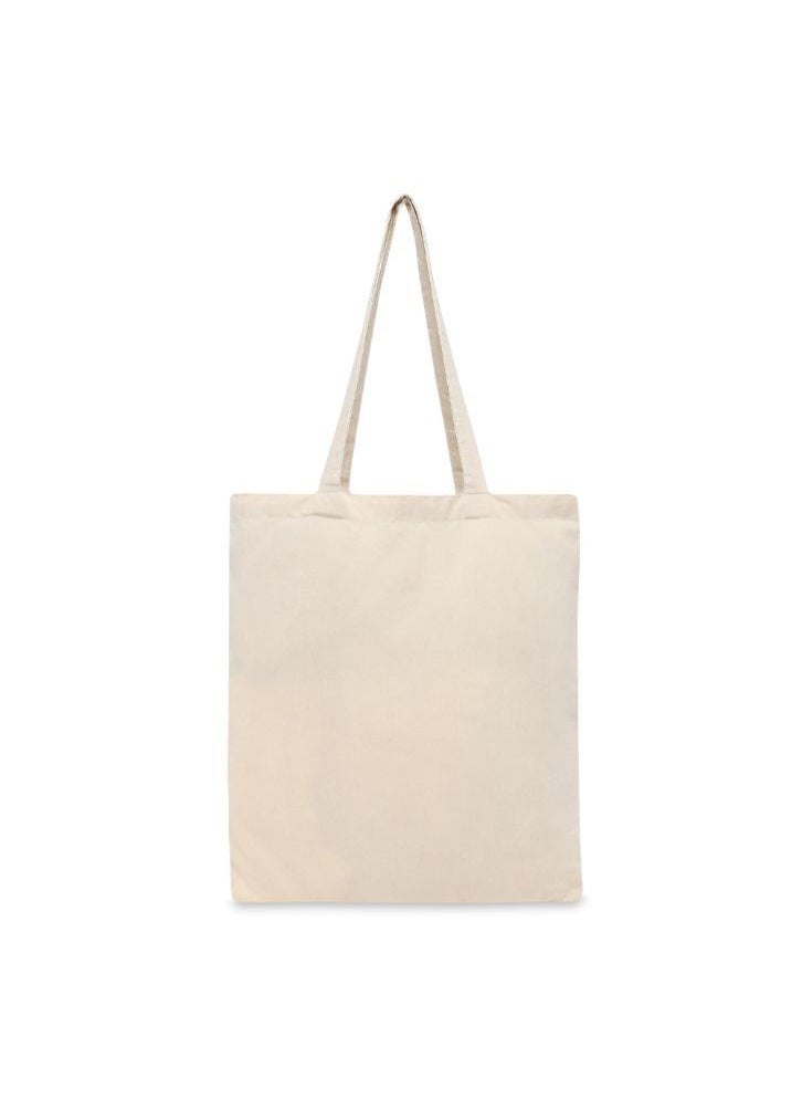 BYFT Canvas 4 Oz Tote Bags (Natural) Reusable Eco Friendly Shopping Bag (35.56x40.64 Cm) Set of 6 Pcs  - Image 2