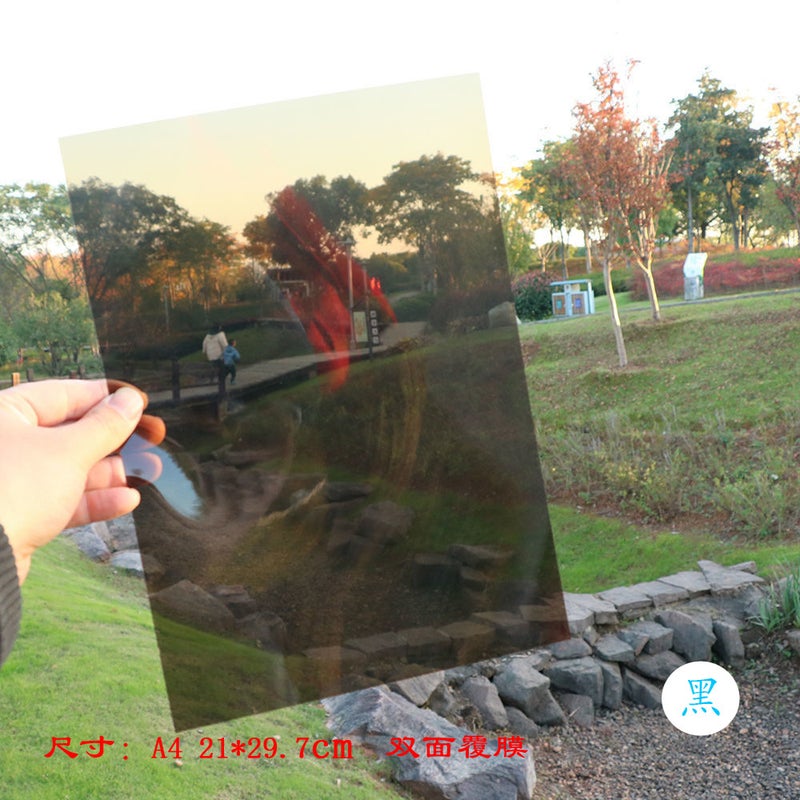 Color cellophane transparent plastic sheet kindergarten childrens handmade hard diy transparent film plastic paper pvc film A4 blue 1 piece - Image 4