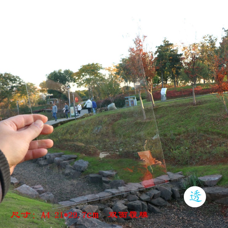 Color cellophane transparent plastic sheet kindergarten childrens handmade hard diy transparent film plastic paper pvc film A4 blue 1 piece - Image 5