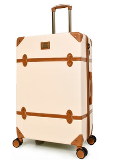 MORANO Classic Morano Travel Bags 4-Pieces with Rotating Wheels and a Safety Lock Sizes : 28''-24''-20''-14 Inch Color (Baige)  - Image 3