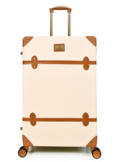 MORANO Classic Morano Travel Bags 4-Pieces with Rotating Wheels and a Safety Lock Sizes : 28''-24''-20''-14 Inch Color (Baige)  - Image 4