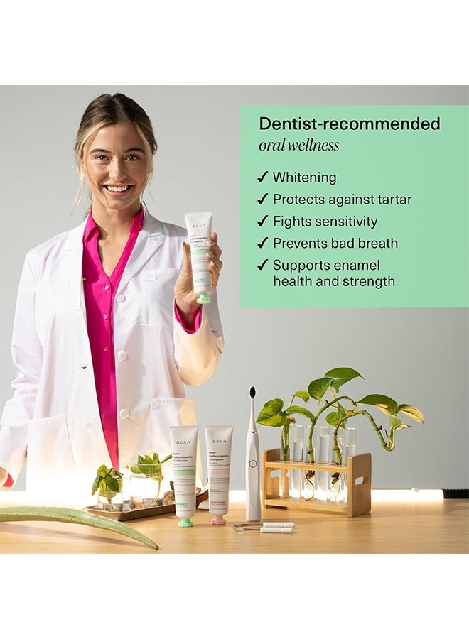BOKA Nano - Hydroxyapatite Toothpaste, Natural Toothpaste, Fluoride Free Toothpaste - Remineralizing, Sensitive Teeth, Whitening - Dentist Recommended for Adult & Kids Oral Care - Ela Mint, 113 g (4 oz) - Image 4