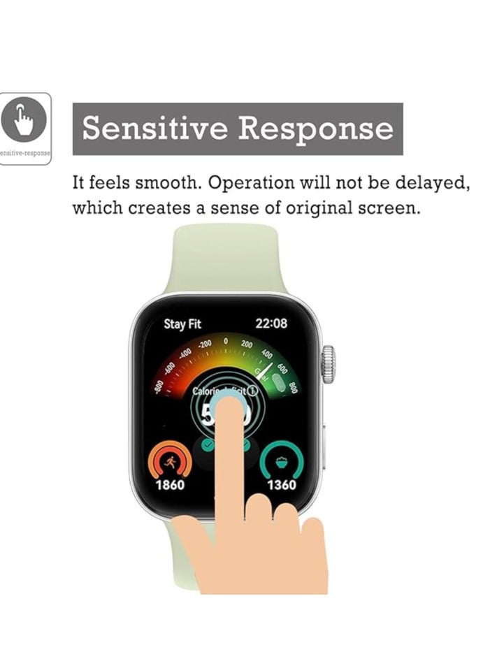 3PACK for Huawei Watch Fit 3 Screen Protector, 3D Curved Full Coverage HD Anti-scratch Bubble Free PMMA Flexible Protective Film Not Glass - Image 4