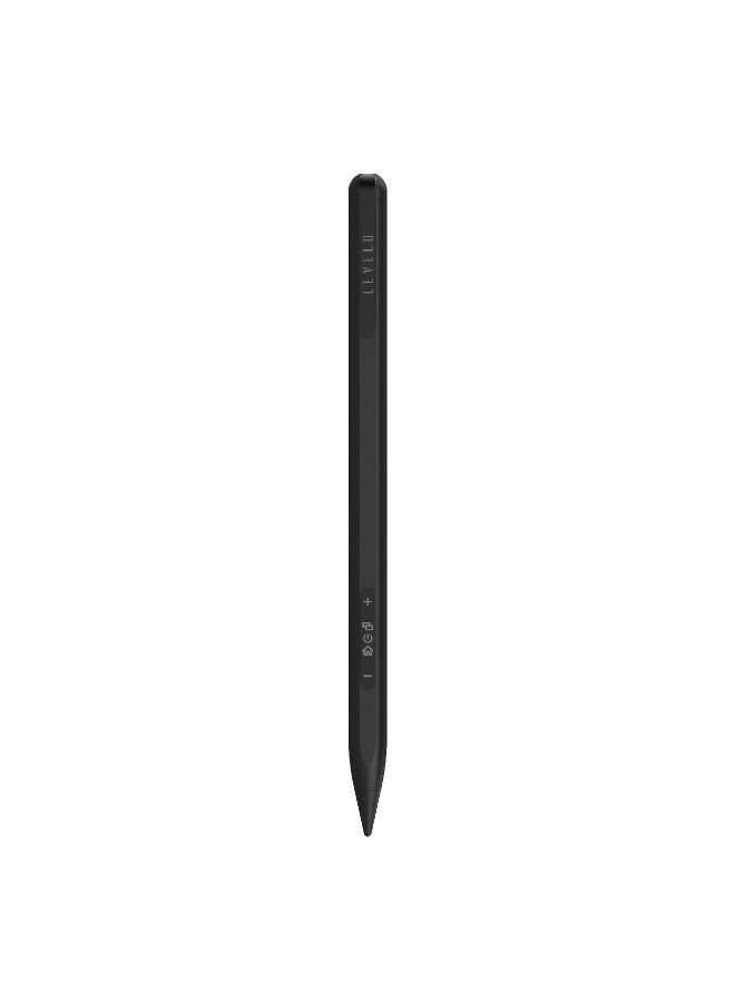 ليفيلو قلم Skywrite Versa Stylus لجهاز iPad مزود بشاشة مؤشر البطارية / تشغيل التطبيقات / مصراع الكاميرا / قابل لإعادة الشحن - أسود غير لامع - Image 1