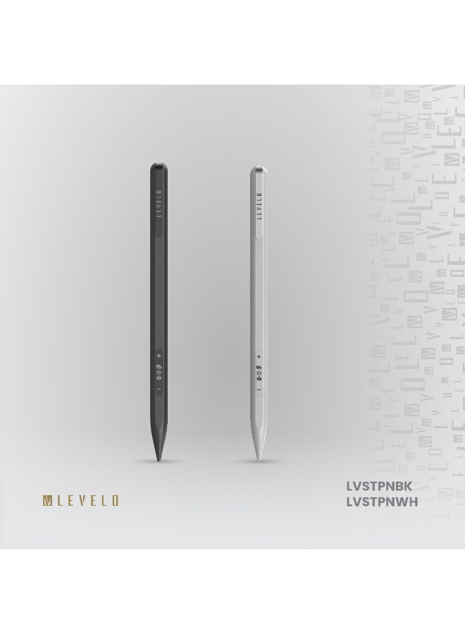 ليفيلو قلم Skywrite Versa Stylus لجهاز iPad مزود بشاشة مؤشر البطارية / تشغيل التطبيقات / مصراع الكاميرا / قابل لإعادة الشحن - أسود غير لامع - Image 5