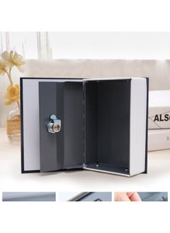 Generic Small Cash Box Piggy Bank Children's Household Storage Book Safe Code Box With Lock Small Lock-Color:Small Key Blue Upgraded Thickened Steel Plate  - Image 3