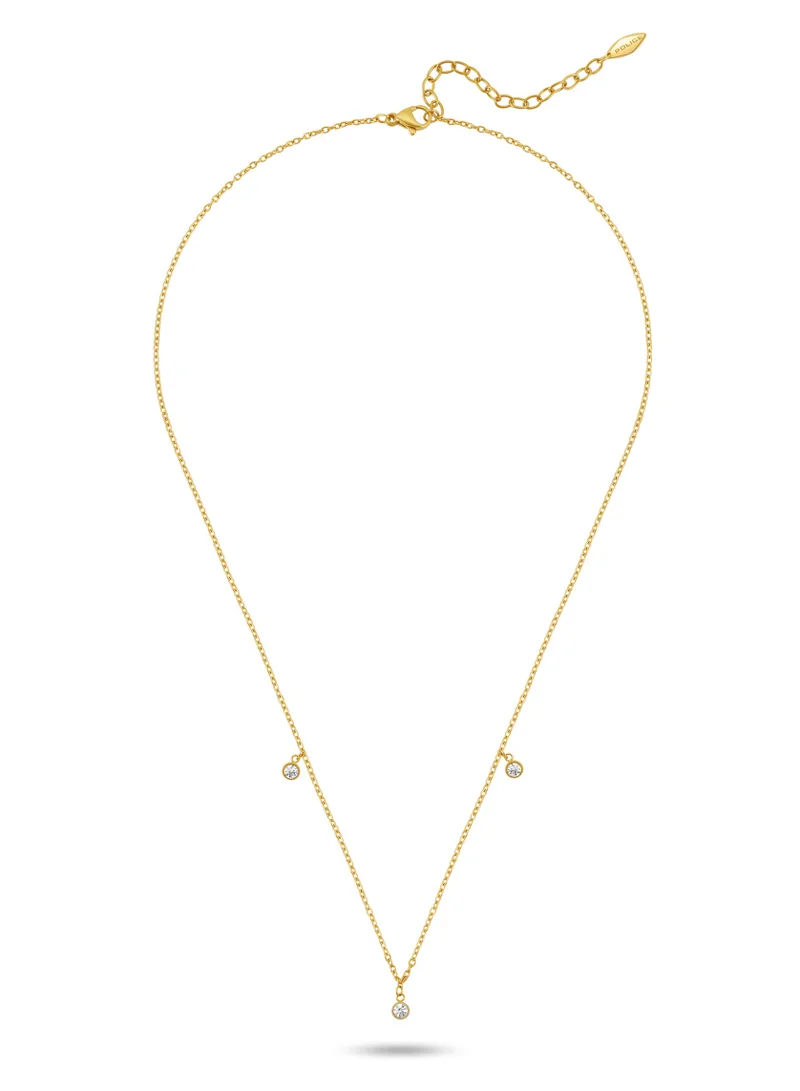 بوليس Veloura Yellow Gold Plated Stainless Steel Chain Necklace for Women