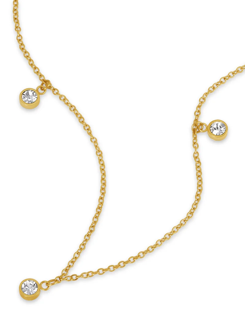 بوليس Veloura Yellow Gold Plated Stainless Steel Chain Necklace for Women