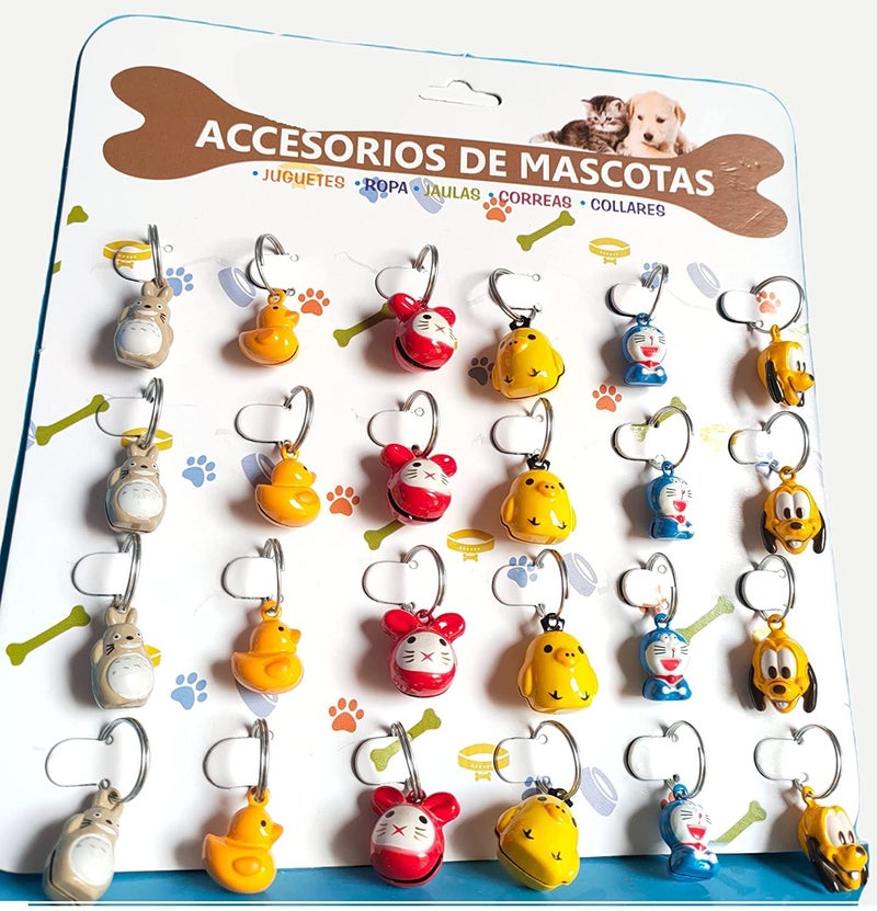 Pups&Pets Dog And Cat Bell Cartoon Character included Ring, Collar Bell Cartoon Design For Cat And Dog (Doremon) - Image 2